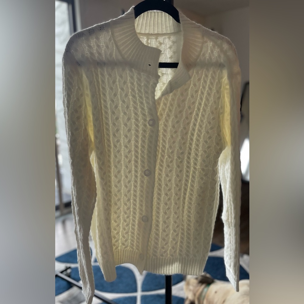 Comfy cardigan.